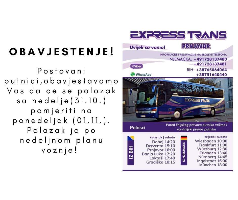 express tours prnjavor